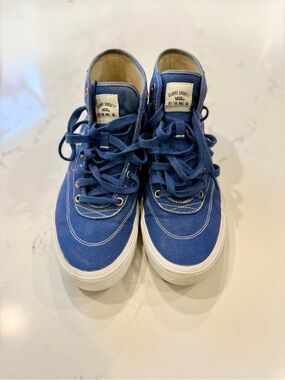 Men’s Vans Gilbert Crockett Blue Canvas Decon High-Top Sneakers size 9.5 Great